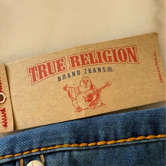 NWT True Religion Women's Blue Skinny Jeans size 34 - Picture 10 of 15